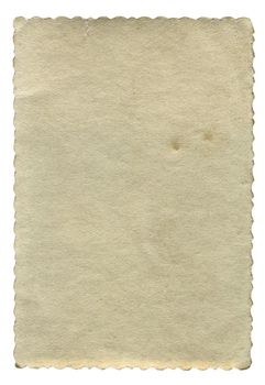 Old Paper Isolated On The White Background