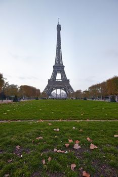 The Eiffel Tower from low angle