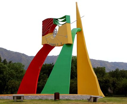 sundial in the mountains of cordoba, argentina