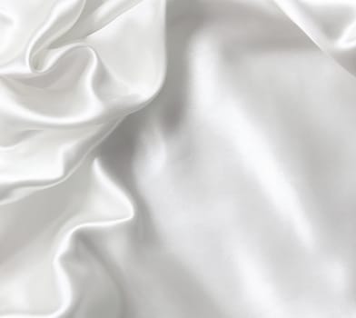 Smooth elegant white silk can use as wedding background 