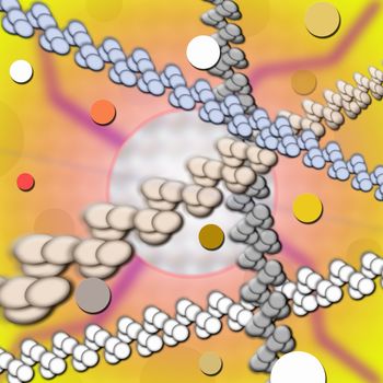 some molecules and atoms of vivid organism