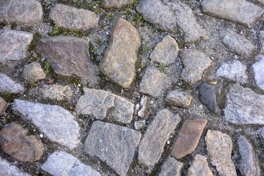 Pavement texture in Cesky Krumlov, Czech Republic 