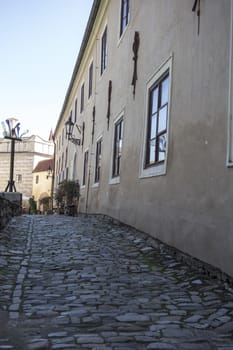 Small lane in Cesky Kromlov old town