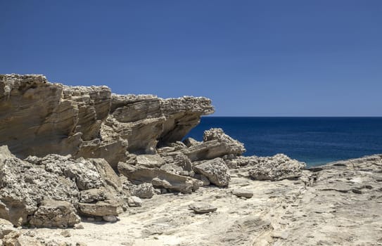 Beautiful landscape of Rhodes island coast