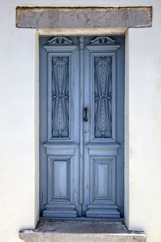 Old pattern door closeup  in Rhodes 