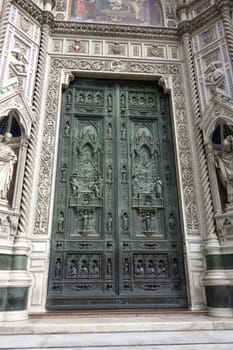 Old Door of Basilica of Santa Maria del Fiore, Florence