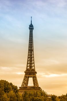 Famous and beautiful Eiffel tower,Paris ,France 