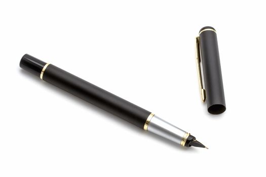 Black pen isolated on white background