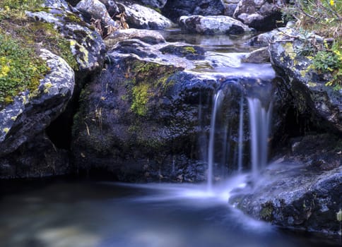 Beautiful landscape of mountain stream