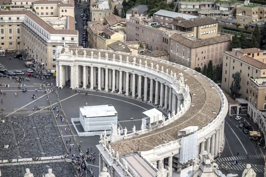 view of St Peter's Square,Rome, Italy 