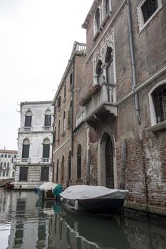 Beautiful Scene of an Alley in Venice, Italy 