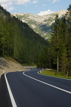 Road in a mountain landscape