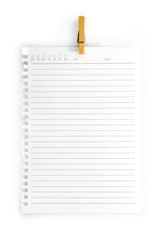 High resolution isolated  notepad with clipping path