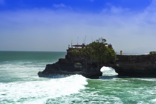 Ocean near Tanah Lot, Bali. Indonesia. Ocean beach.