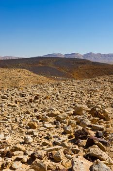 Stones of the Negev Desert in Israel