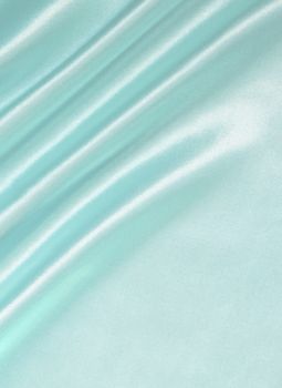 Smooth elegant blue silk can use as background 