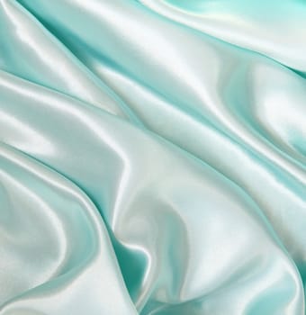 Smooth elegant blue silk can use as background 