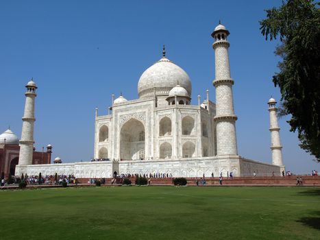 religion monument Taj Mahal in Agra,India