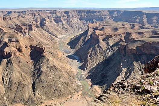 Fish River Canyon, Hobas, Namibia. Second largest canyon on Earth
