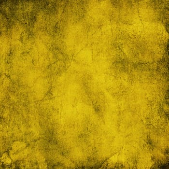 Rough yellow wall in grungy style.