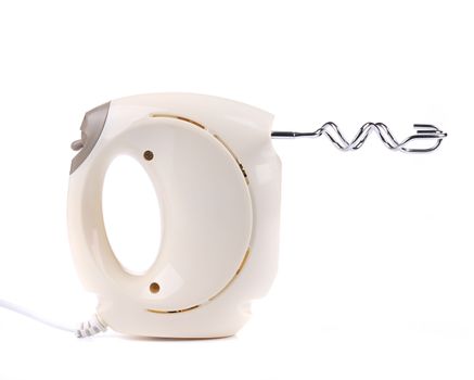 Kitchen hand mixer. Isolated on a white background.