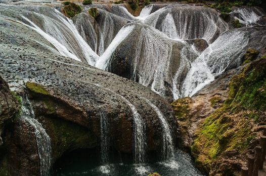 Silver pendant Lake Falls - was taken in China's Guizhou Huangguoshu