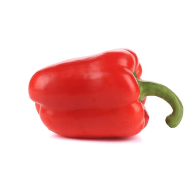Sweet red pepper. Isolated on a white background.