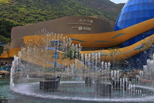 HONG KONG, CHINA - MARCH 30:  The grand aquarium in Ocean Park on March 30, 2012 in Hong Kong, China