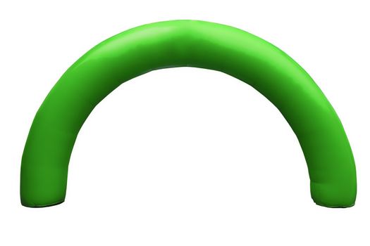 balloons curve, green color on white background