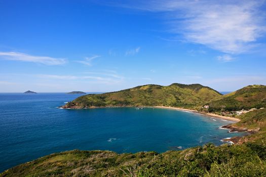 praia brava in the beautiful typical brazilian city of buzios near rio de janeiro in brazil