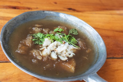 Thailand traditional food, Chinese soup Fish maw soup