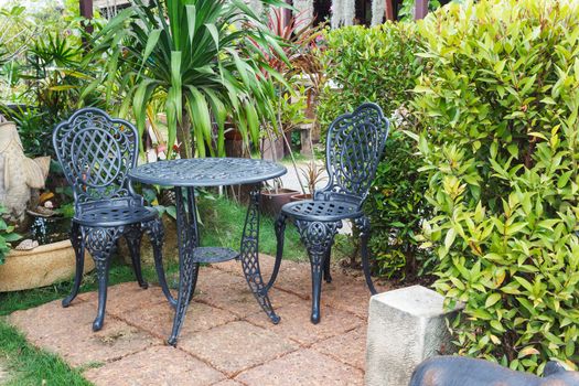 Garden table and chairs