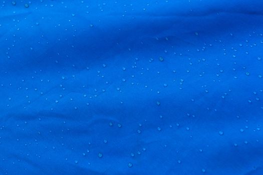 water drop on fabric, blue color