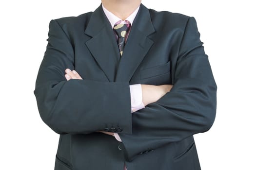 business man arms crossed