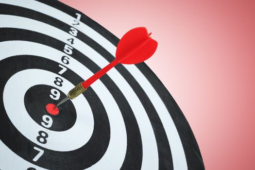 Business competition target concept and darts board