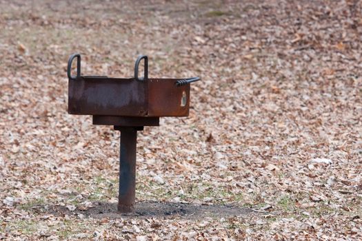 Barbecue Grill at a park in early spring
