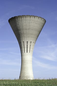 Water tower in the French countryside