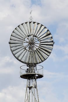 Old wind turbine. in France
