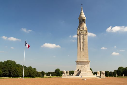 War 14-18. National necropolis of Notre-Dame-de-Lorette to Ablain Saint.-Nazaire. France