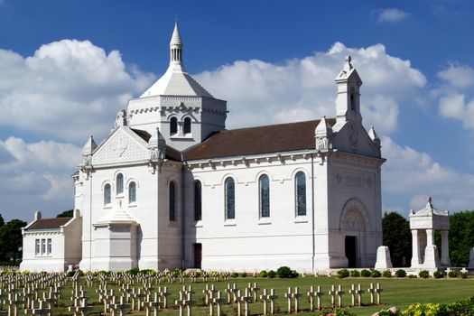 War 14-18. National necropolis of Notre-Dame-de-Lorette to Ablain Saint.-Nazaire. France