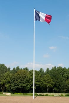 War 14-18. National Cemetery of Notre-Dame-de-Lorette. The national flag of France