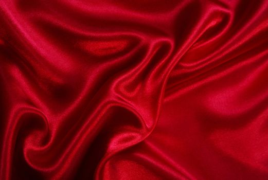 Smooth elegant red silk can use as background 