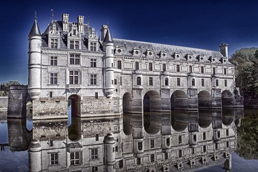 Chenonceau castle, HDR