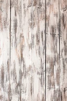 Empty old shabby white painted wooden background