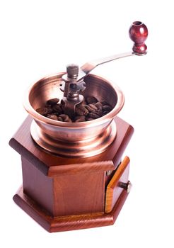 Coffee grinder isolated on white background