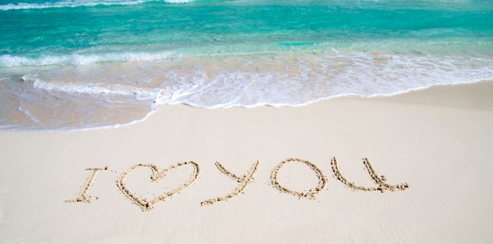 beach and love in sand