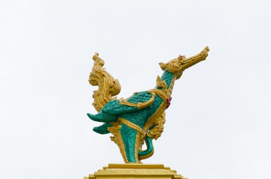 The art of swan statue is Thai mythical creature