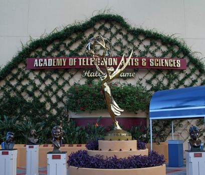 ORLANDO, FL - October 23, 2013: The Academy of Television Arts and Sciences Hall of Fame  at Disney World Hollywood Studios in Orlando, FL.  The park was formerly called MGM Studios.
