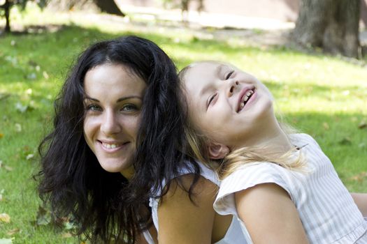 Image of happiest mother and daughter