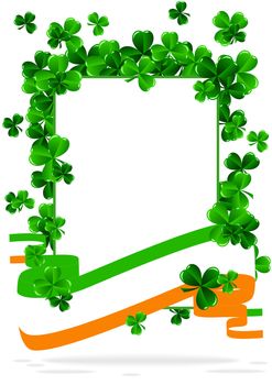 Greeting Card St. Patrick's Day with clover